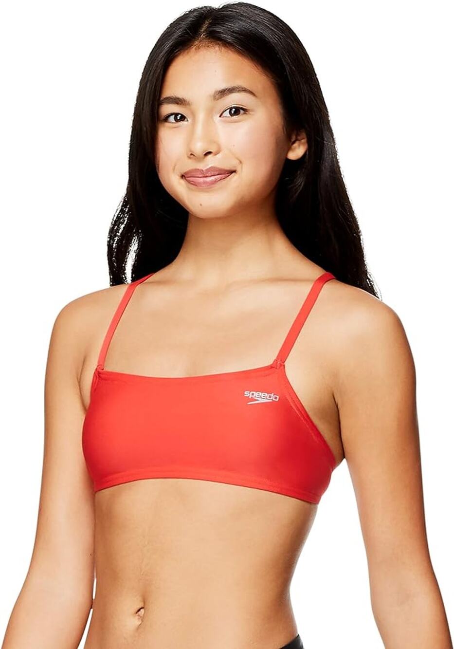 NEW Speedo Women's Swimsuit Top Bikini Strappy Back Demi X-SMALL